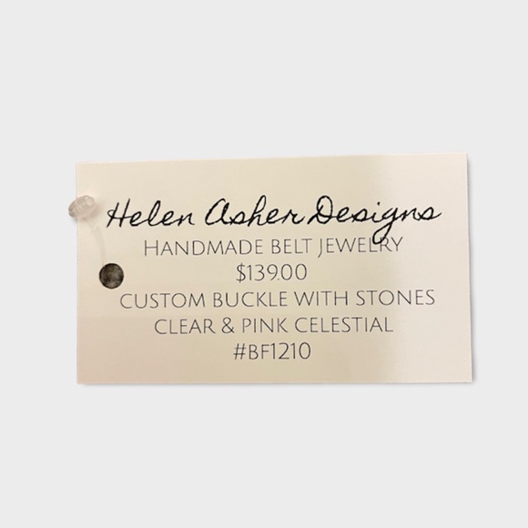 Handemade Designer Belt Buckles by HELEN ASHER DESIGNS new with tags